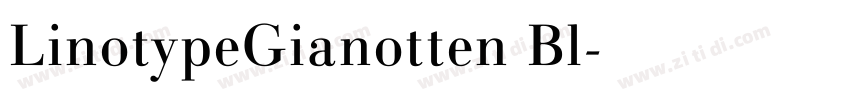 LinotypeGianotten Bl字体转换